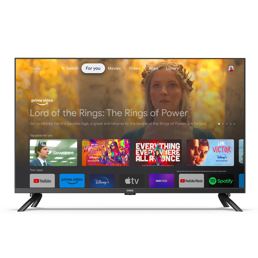 【Google TV】CHiQ 40 inch Smart TV Full HD-HDR10+DBX Dolby Audio Google Assistant  Netflix Youtube Digital TV (L40G7P Pro)