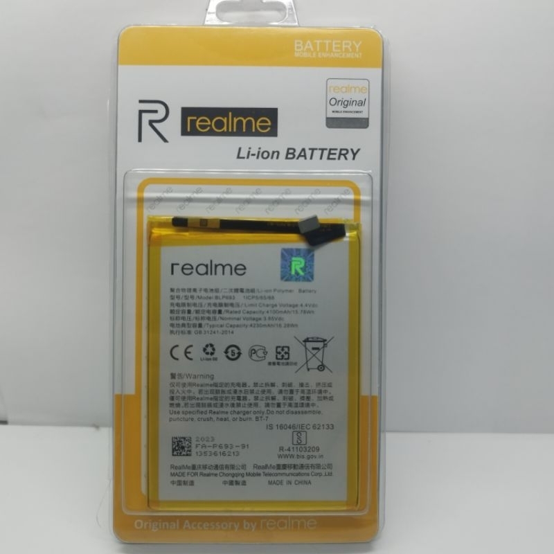 BATERAI BATRE BATTERY REALME 3 RMX1821 RMX1825 BLP693 ORIGINAL TULISAN REALME / OPPO