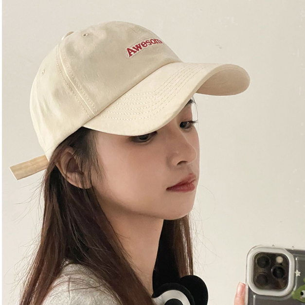 Topi Baseball Wanita Versi Korea Baru Warna Segar Dan Kontras Warna Kontras Topi Olahraga All-match Sport Korea Topi Baseball Wanita Hat