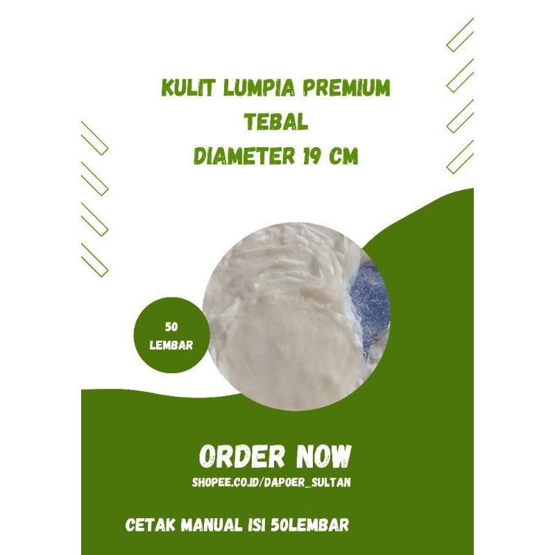 [ PEKANBARU ] ✨KULIT LUMPIA DIAMETER 19-20CM✨