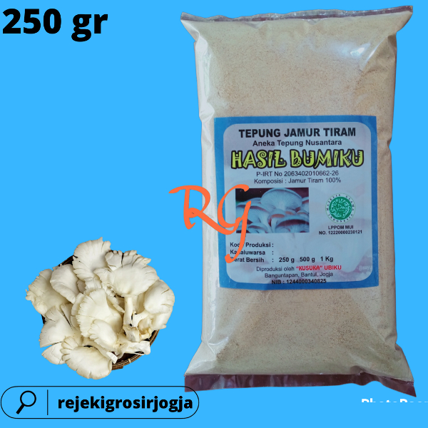 

Tepung JAMUR TIRAM kemasan 250 gram/osyster MUSHROOM kemasan 250 gram/jamur tiram bUBUK 250 GRAM