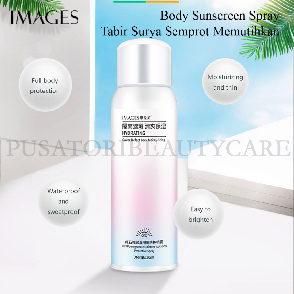 IMAGES Body Sunscreen Spray Tabir Surya Semprot Memutihkan