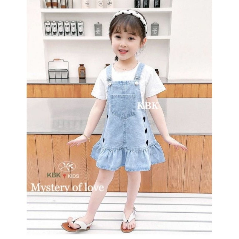 BAJU KODOK//OVERALL ROK ANAK PEREMPUAN