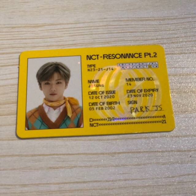 id card jisung resonance departure