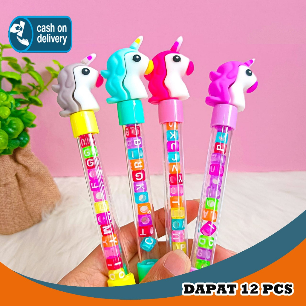

SELUSIN PULPEN DIY GELANG NAMA UNICORN HEAD PEN GANTUNGAN ALAT TULIS BOLPOIN UNIK IMUT MURAH PEN GEL KARAKTER LUCU MURAH PENA
