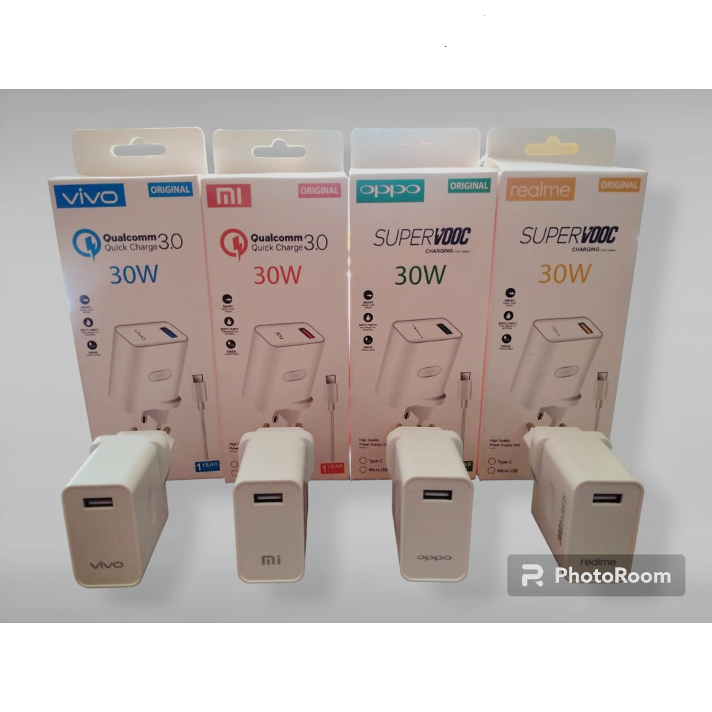 TRAVEL CHARGER / TC BRANDED W80 QUICK CHARGER REALME 30W