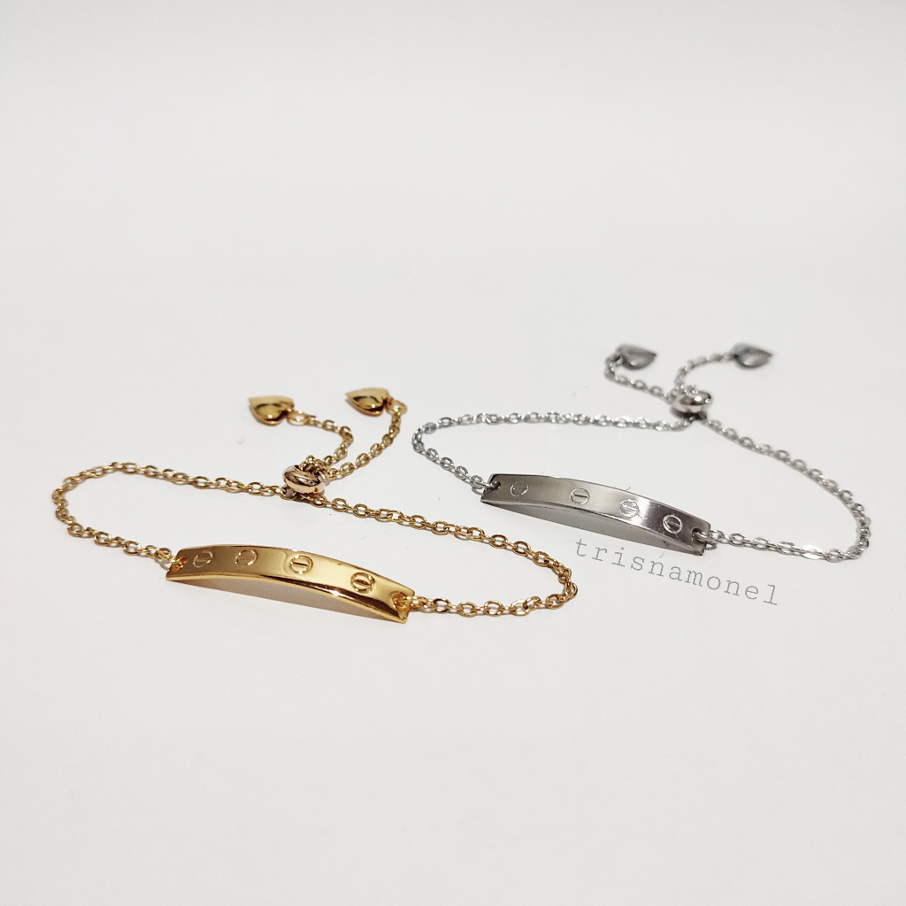 GELANG CARTIR GOLD DAN SILVER MOTIF SERUT