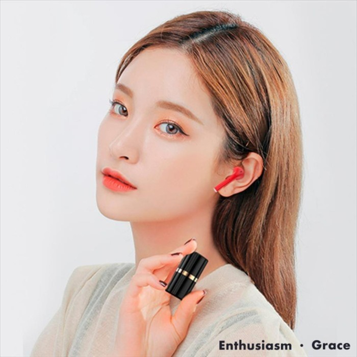 True wireless Stereo X99 Headset Bluetooth TWS Bentuk Lipstick - Hitam