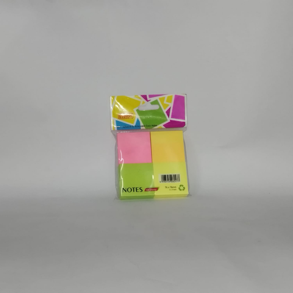 

Sticky Note Eselon 4 Baris 76mm x 76mm 4 Warna