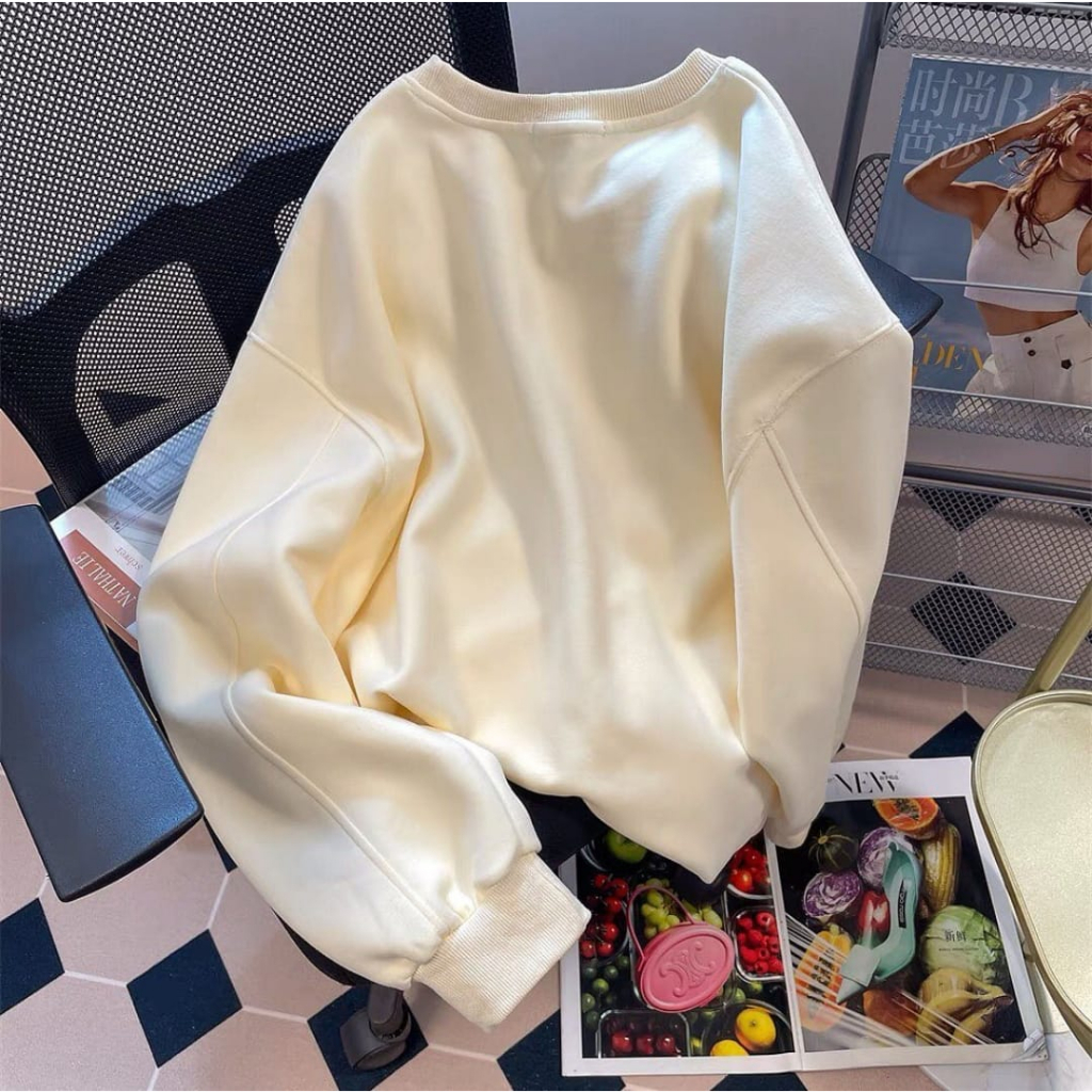 sweater wanita POWERPUFF GIRLS street oblong - Sweatshirt sweater oversize