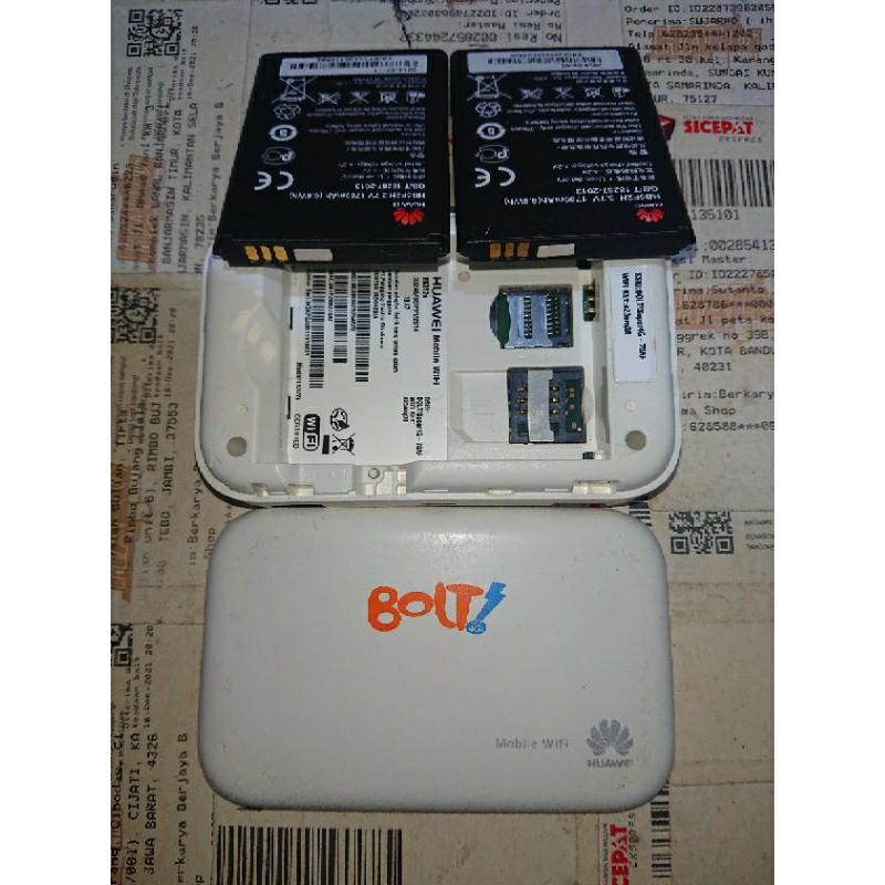 Modem Mifi Bolt Slim1 E5372s Unlock Alloprator 4G LTE 900/2100/2300 (Dapat 2 Battery 1700 Mah)