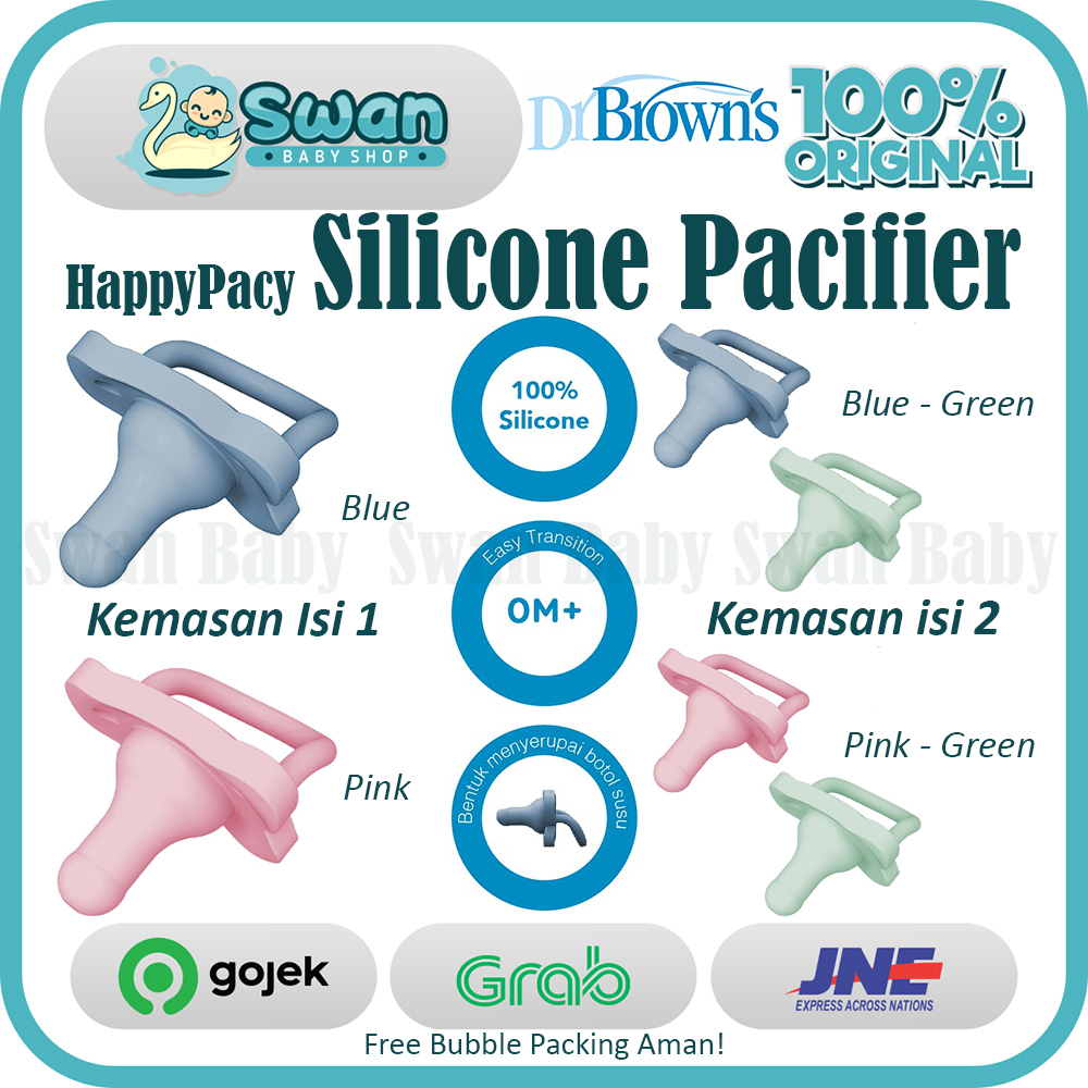 Drbrown Dr Brown's One Piece Pacifier happy paci Empeng bayi