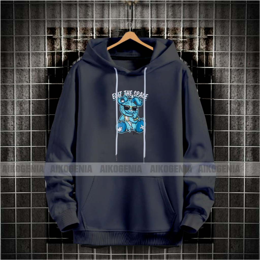 Sweater hoodie pria wanita motif THE RABBIT terbaru / hoodie kekinian pria kwalitas distro