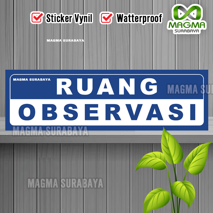 

Stiker Ruang Observasi