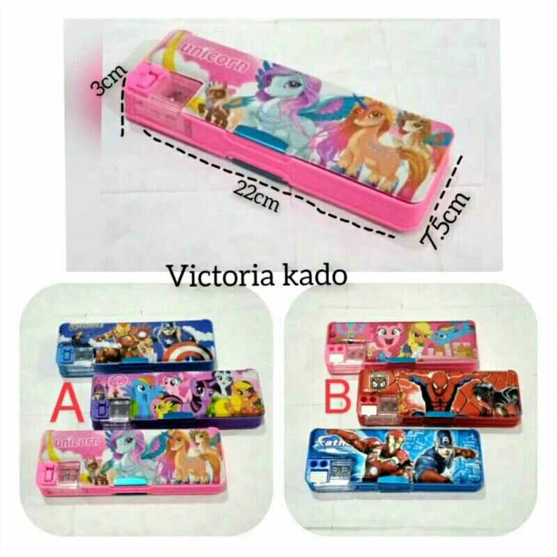 

Kotak Tempat Pensil Pencil case magnet Stationary