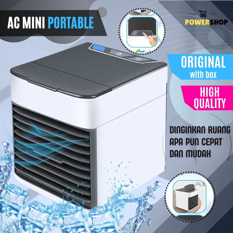 Kipas Angin AC Mini Portable Arctic Air Ultra 2X Power Cooling Portabel  Pendingin Penyejuk Ruangan Kamar PW03