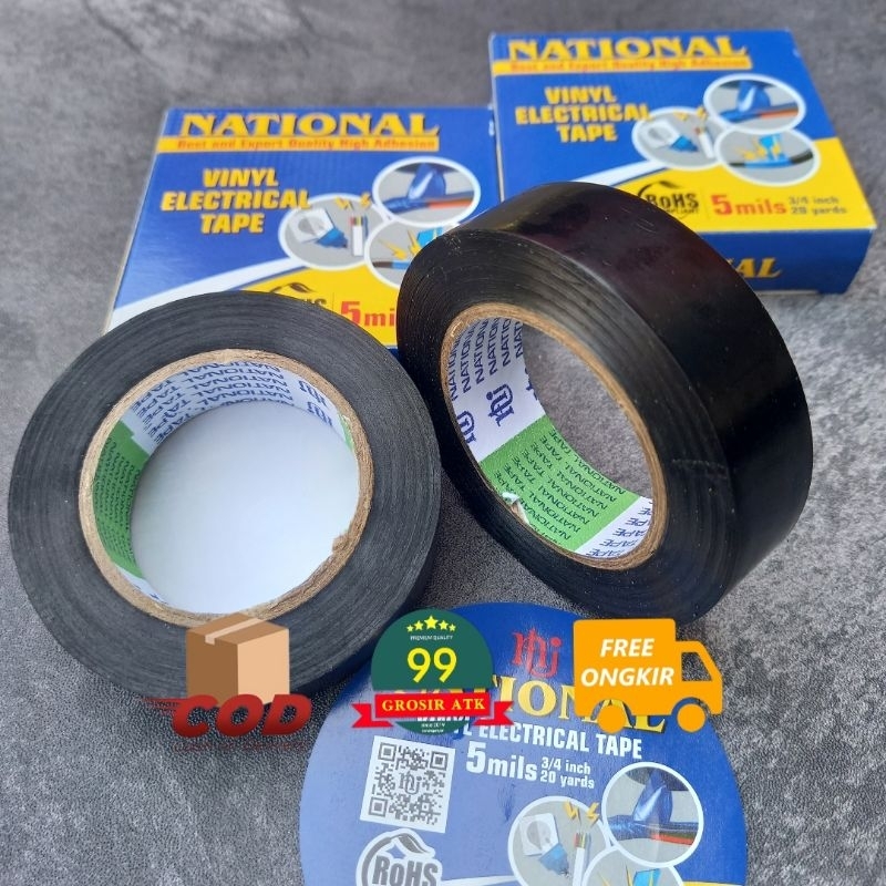 

NATIONAL isolasi-VINYL ELECTRICAL TAPE/isolasi listrik/perekat/solasi