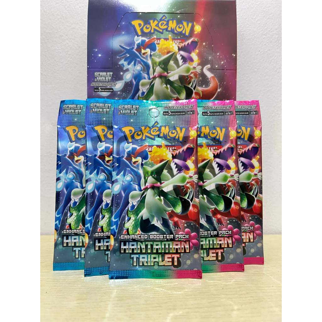 TCG Kartu INDONESIA Pokemon Hantaman Triplet Booster Pack