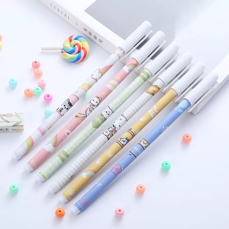 PENA PULPEN BISA DI HAPUS / ERASER PEN / ERASABLE PEN / BOLPEN GEL BISA DI HAPUS / PENA BISA DI HAPUS KARAKTER / PULPEN GEL TINTA BISA DIHAPUS
