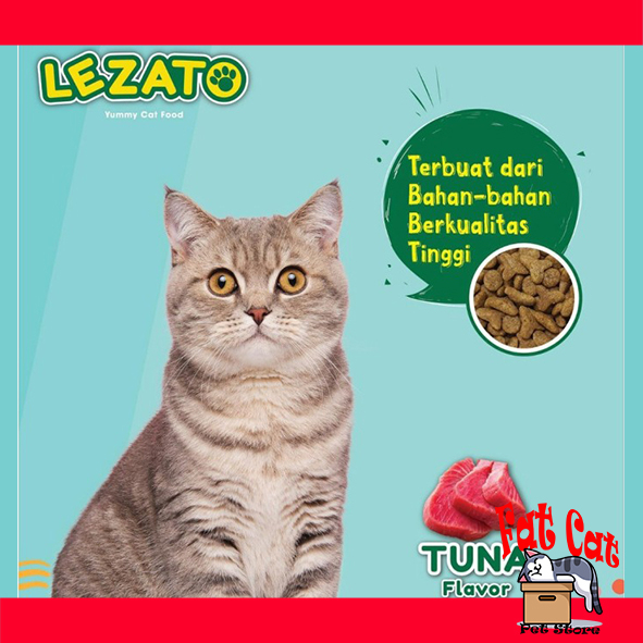 Makanan kucing Lezato 1kg Tuna