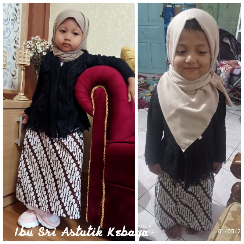 KEBAYA ANAK MUSLIM / KEBAYA PAUD / KEBAYA TK /  KEBAYA BROKLAT ANAK LENGAN PANJANG / KEBAYA KARNAVAL