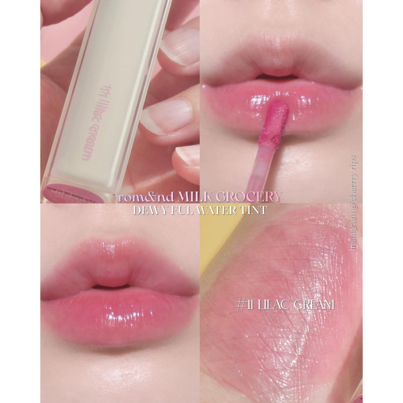 Rom&nd Romand Rommand Rom & Nd Romaand milk grocery series dewyful dewy dewyfull water lip tint glos