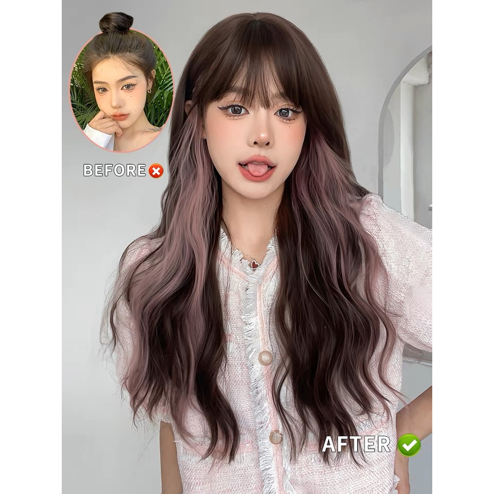 CH2507 full wig korean mermaid wave highlight 65cm