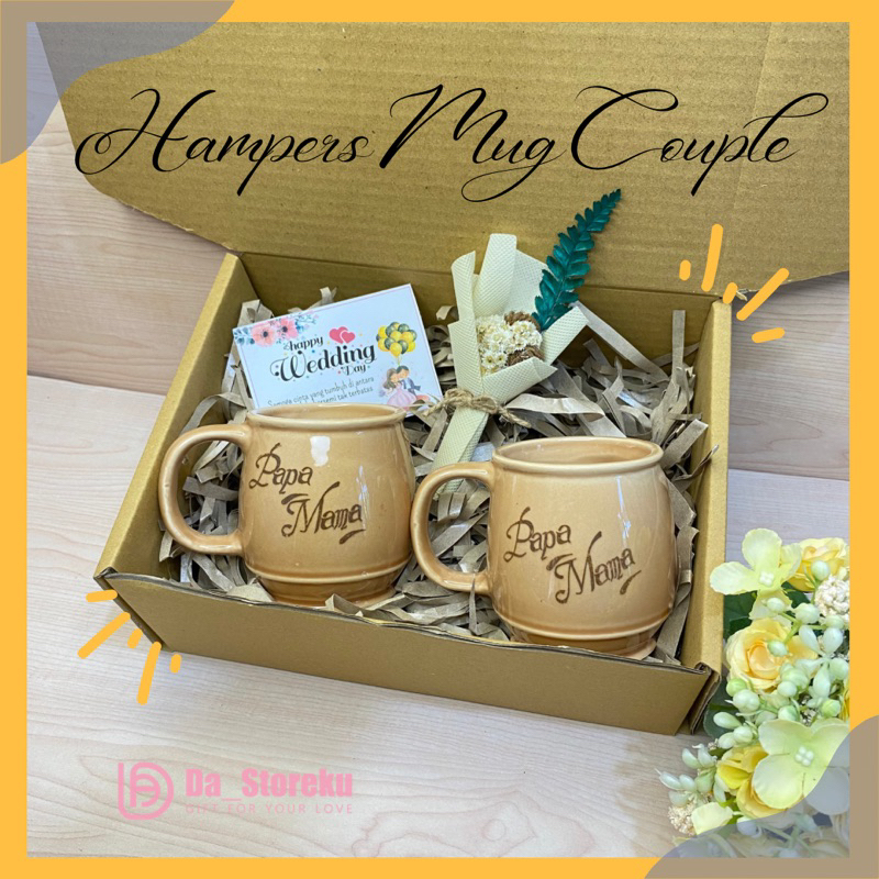 HAMPERS MUG KERAMIK HADIAH WEDDING / MUG KADO ENGAGEMENT ANNIVERSARY ULANG TAHUN TERMURAH TERLARIS