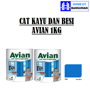 Cat Kayu Besi Avian 1kg (752 sea blue)