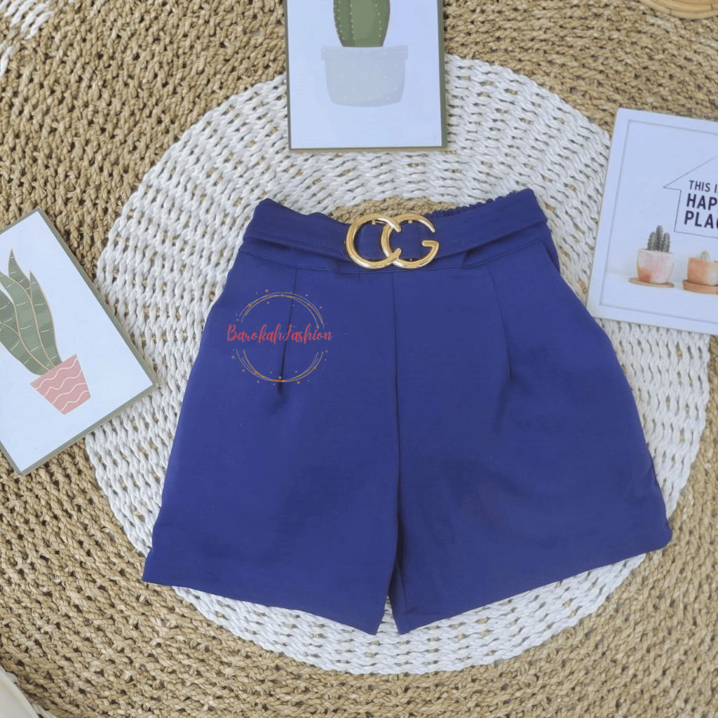 SHORT PANTS BELT / SHORT PANTS WANITA / PANTS KOREAN STYLE