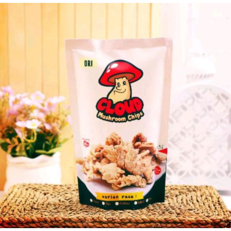 

KERIPIK JAMUR TIRAM CLOUD MUSHROOM CHIPS CAMILAN NON MSG MPASI CAMILAN ANAK SEHAT