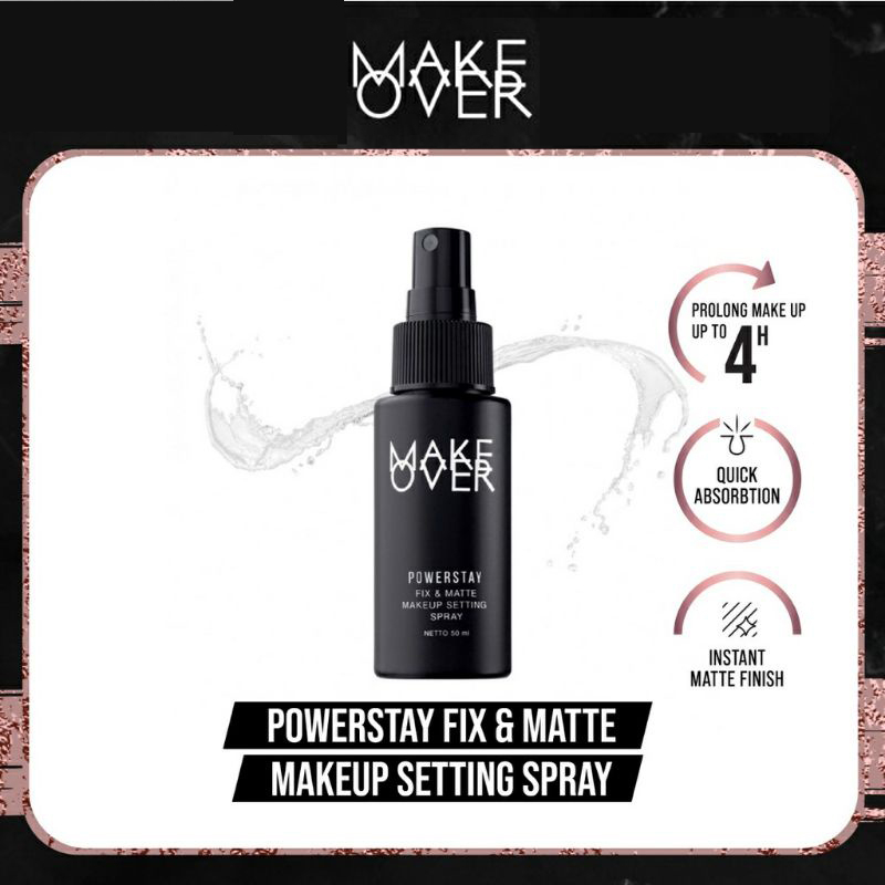 Make Over Powerstay Fix &amp; Matte Makeup Setting Spray 50 ml