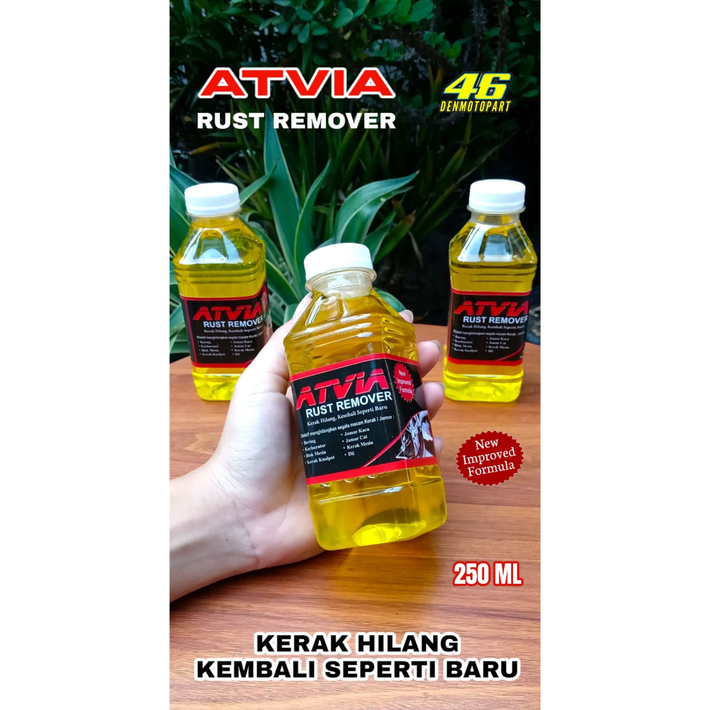 RUST REMOVER  [ ATVIA ] CAIRAN PEMBERSIH KARAT PENGHILANG KERAK JAMUR - 250 ML