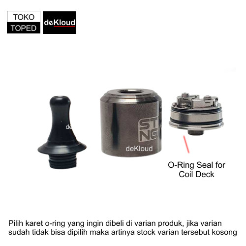 O-Ring Seal for STNG RDA | karet oring silikon sil black