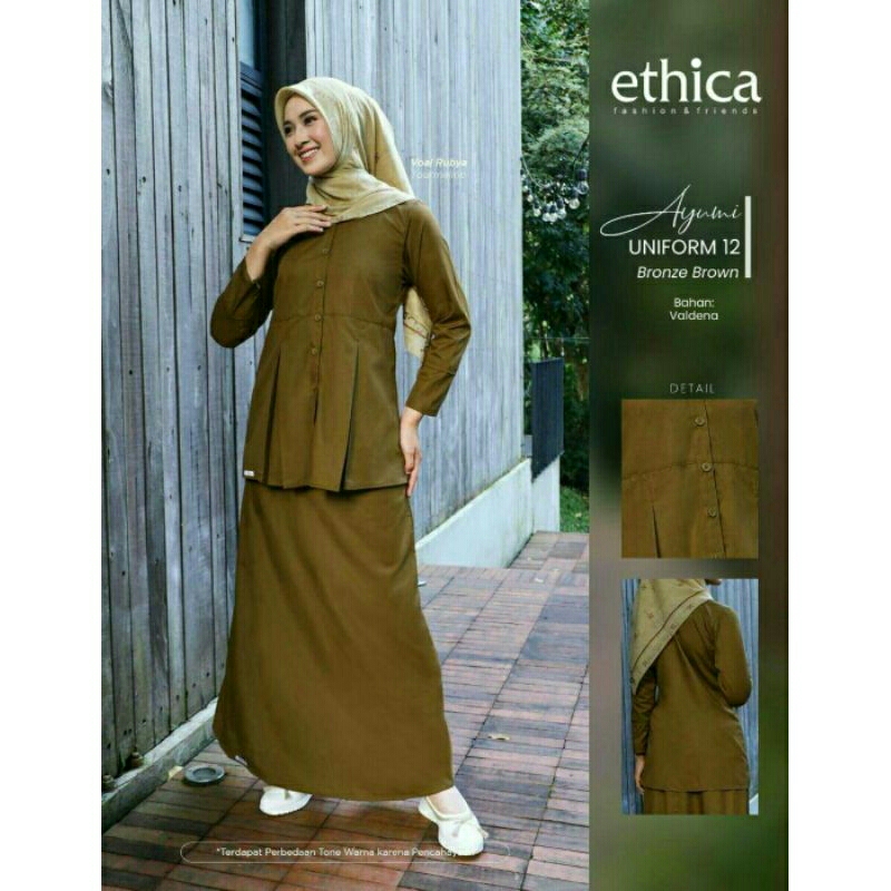 SETELAN ETHICA AYUMI UNIFORM 12 BRONZE BROWN