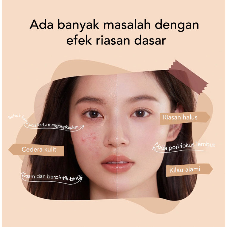 Terlaris di seluruh dunia-Serum, Concealer, Foundation 3-in-1 Cushion kaya akan esensi 75%, hanya satu yang dapat mengatasi masalah perawatan kulit dan concealer-SPF20+