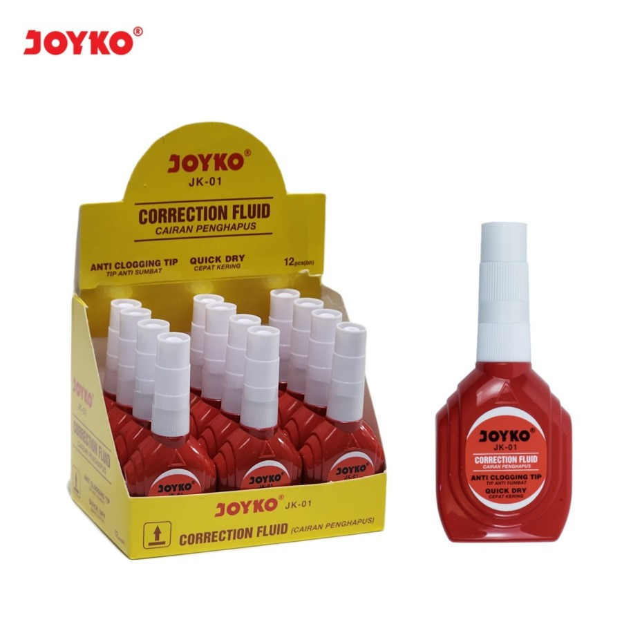 

1 LSN / 12 PCS Cairan Koreksi Correction Fluid Joyko JK-01