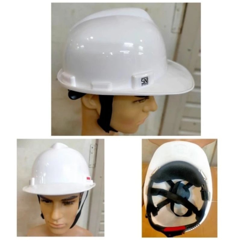 Helm Safety proyek SNI merk helios model topi sudah termasuk tali dagu