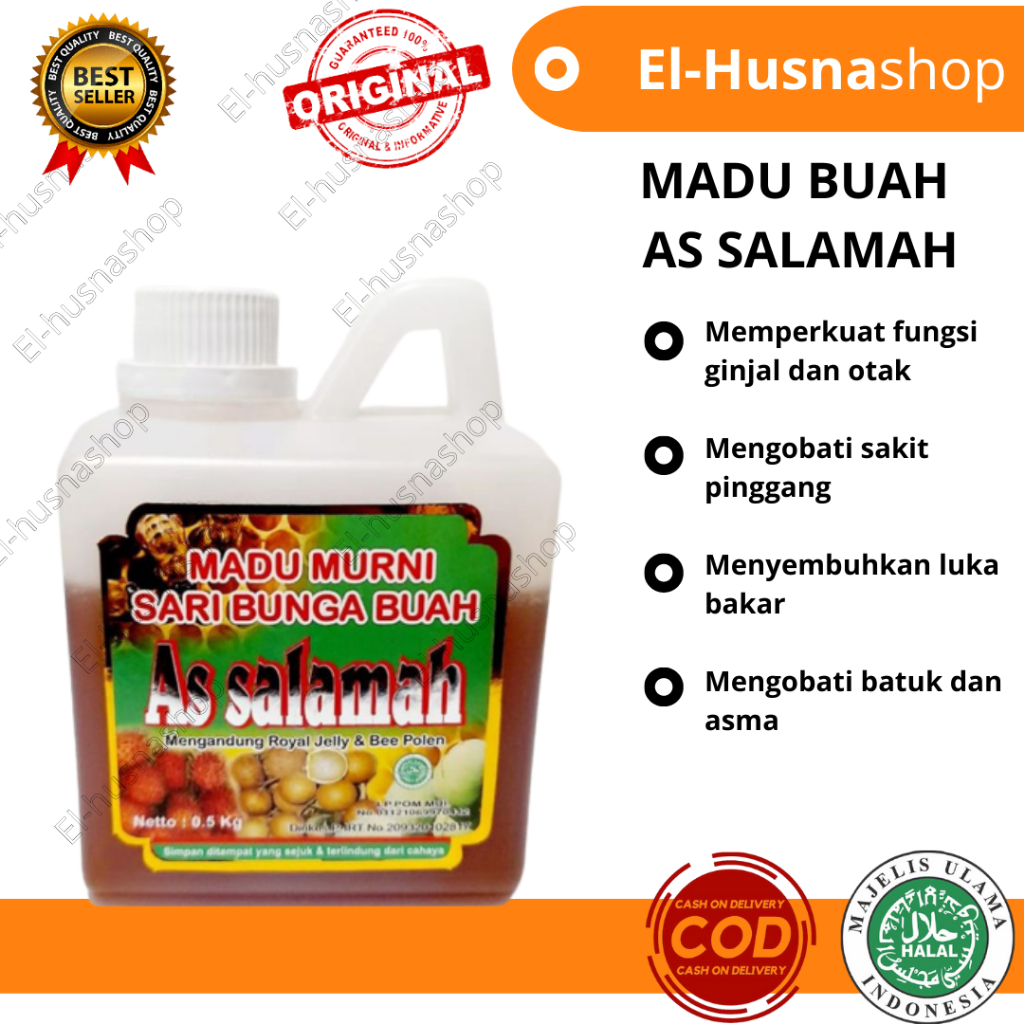 

Madu Sari Bunga Buah 500gram As Salamah Madu Murni Asli Original