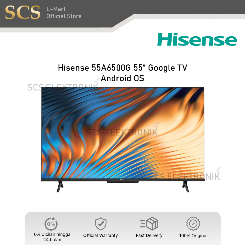 HISENSE 55A6500G Android Google TV LED 55 Inch Digital Smart