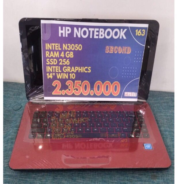 Laptop HP Notebook Intel N3050 RAM 4 SSD 256GB Second
