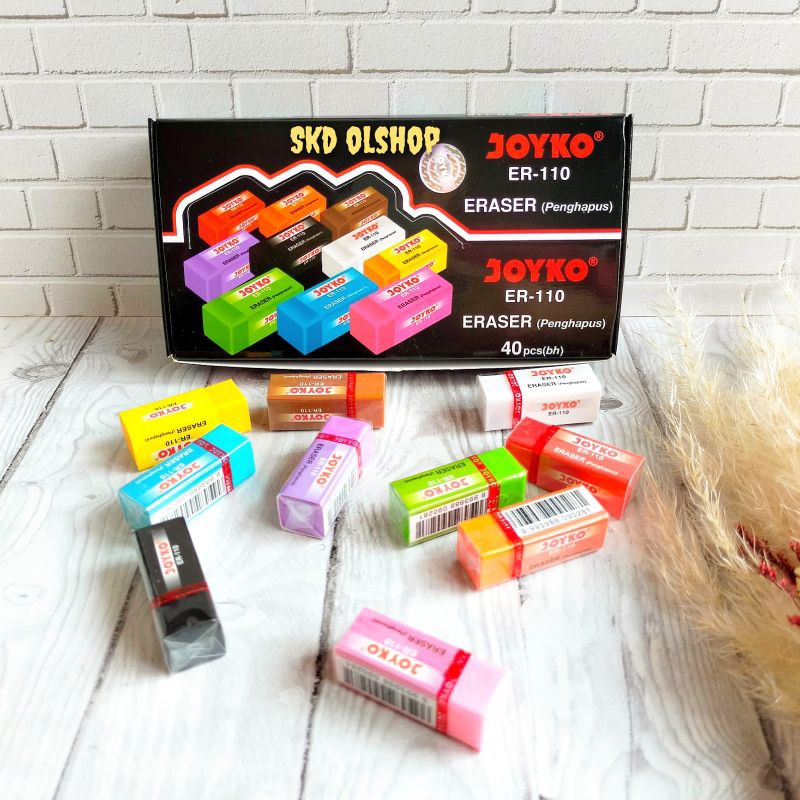 

Penghapus Kecil / Eraser Warna- Warni Joyko ER-110 (20 Pcs)