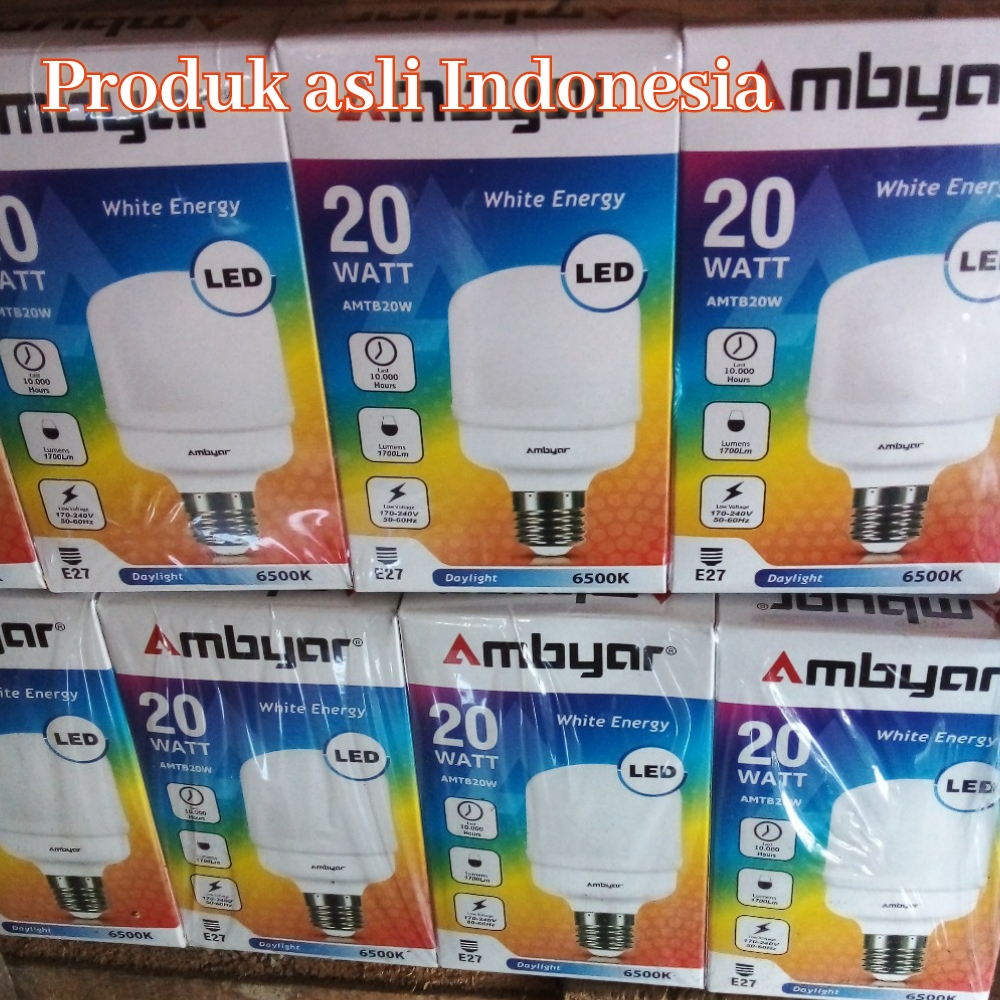 Ready Lampu LED ambyar 10watt lampu ruangan interior murah meriah terang awet SNI
