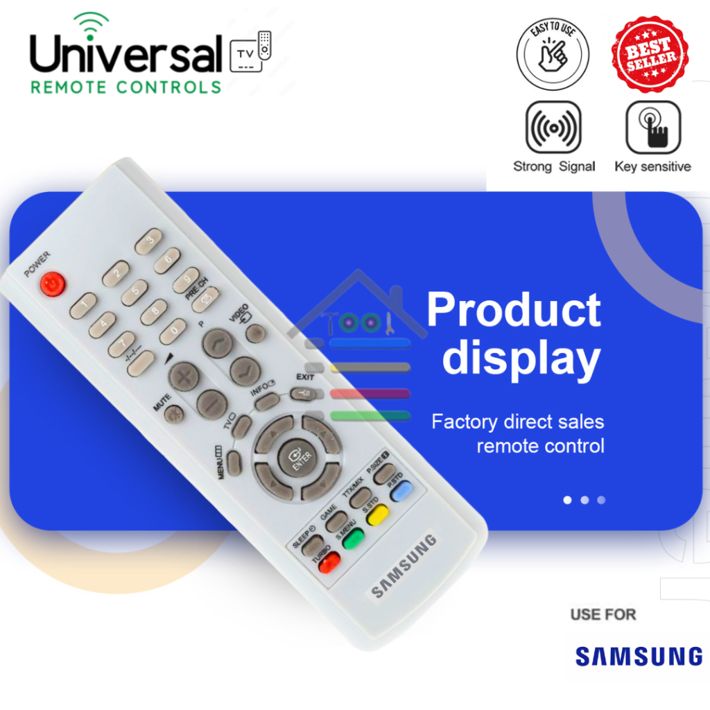 REMOTE SAMSUNG TV TABUNG PUTIH TIPE 345
