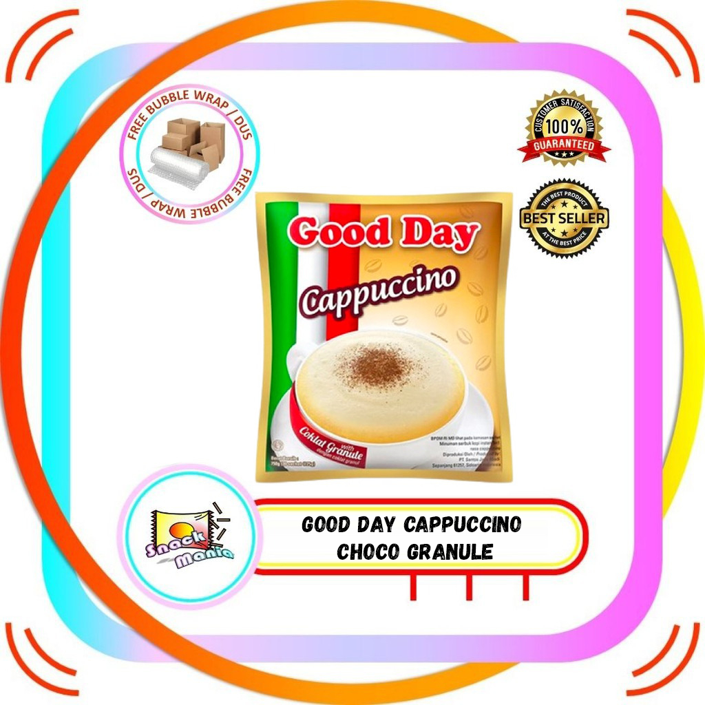 

GOOD DAY Coffee Cappuccino Choco Granule 10 sachets 25gr 3 in 1