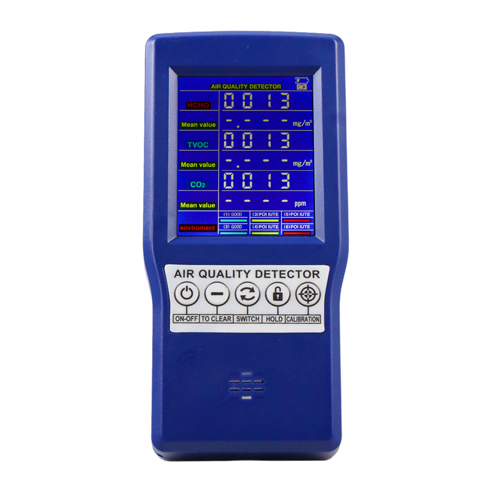 Alat Detector CO2 Sensor Gas Analyzer TVOC HCHO AQI - JSM-131 SC - Blue