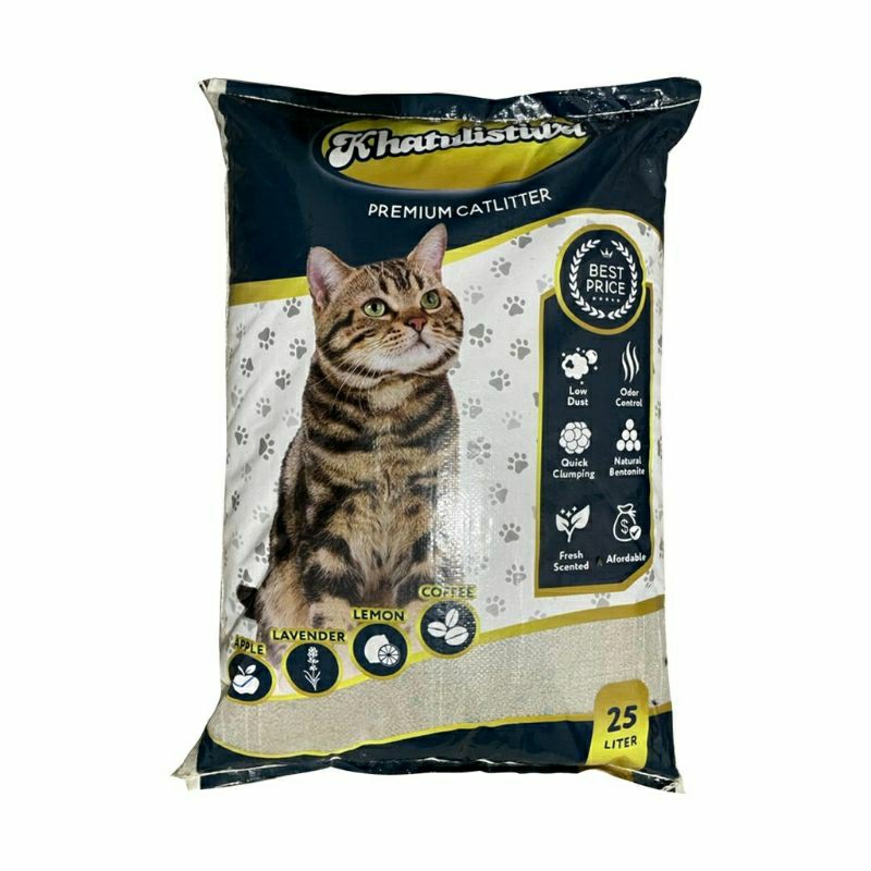 Pasir kucing gumpal khatulistiwa 25 liter