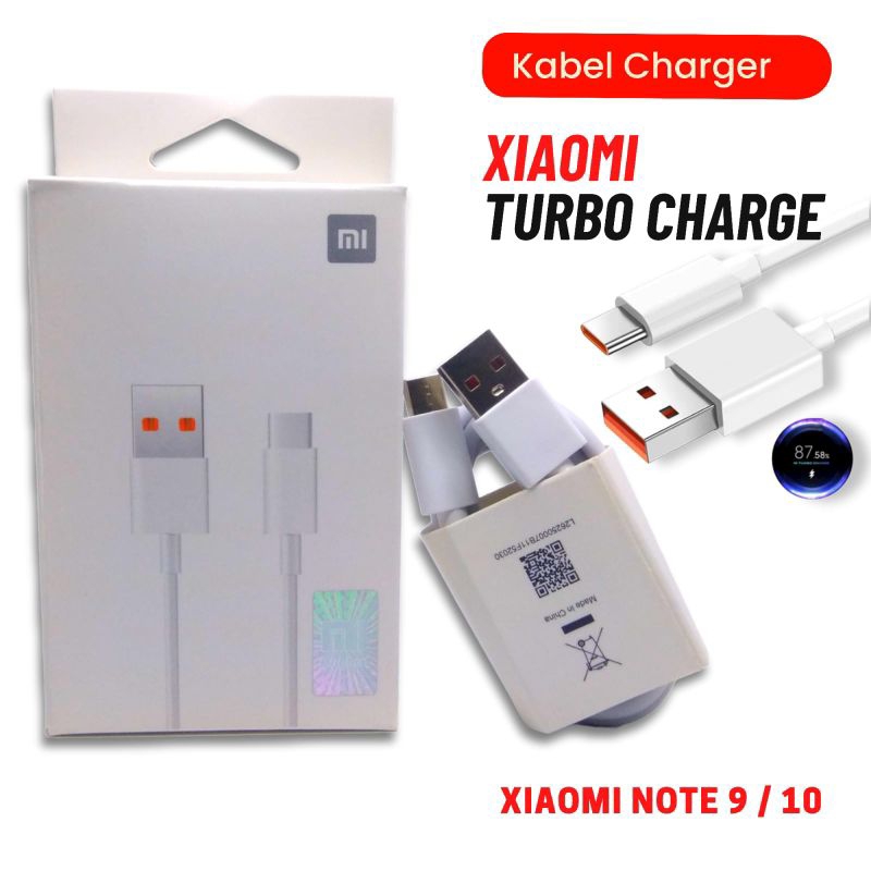 Charger Xiaomi Original 33W TURBO CHARGE kabel Note 10 PRO 9 PRO Note 10 5g Mi10T pro redmi note 10 pro Mi 11 lite Poco X5 X3 pro poco X3 NFC poco F2 pro F3 pro M2 pro Infinix note 10 pro TYPE C