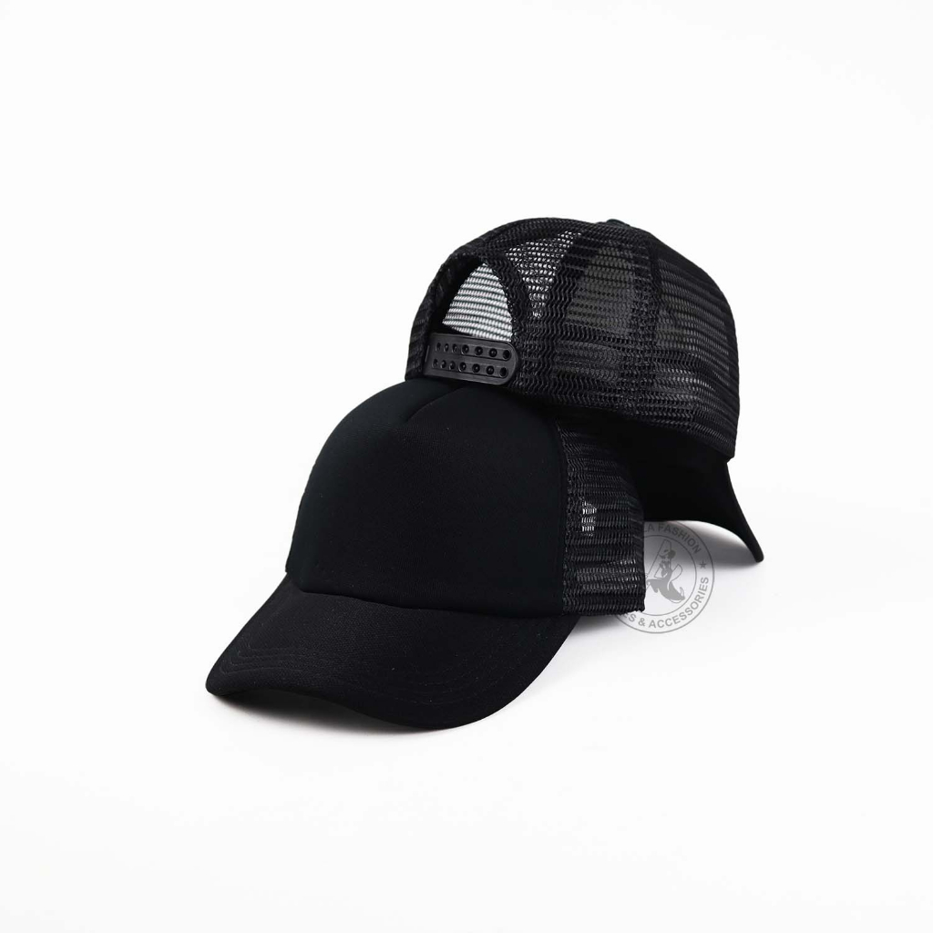 Topi Trucker Jaring Polos Anak Laki Laki Perempuan Usia 2-10 Tahun