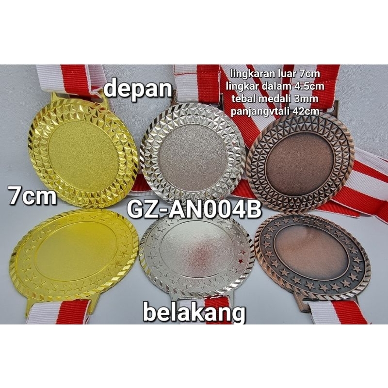 MEDALI SET ( 3PCS ) GOLD, SILVER DAN BRONZE